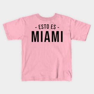 Esto Es Miami Soccer City Supporter Kids T-Shirt